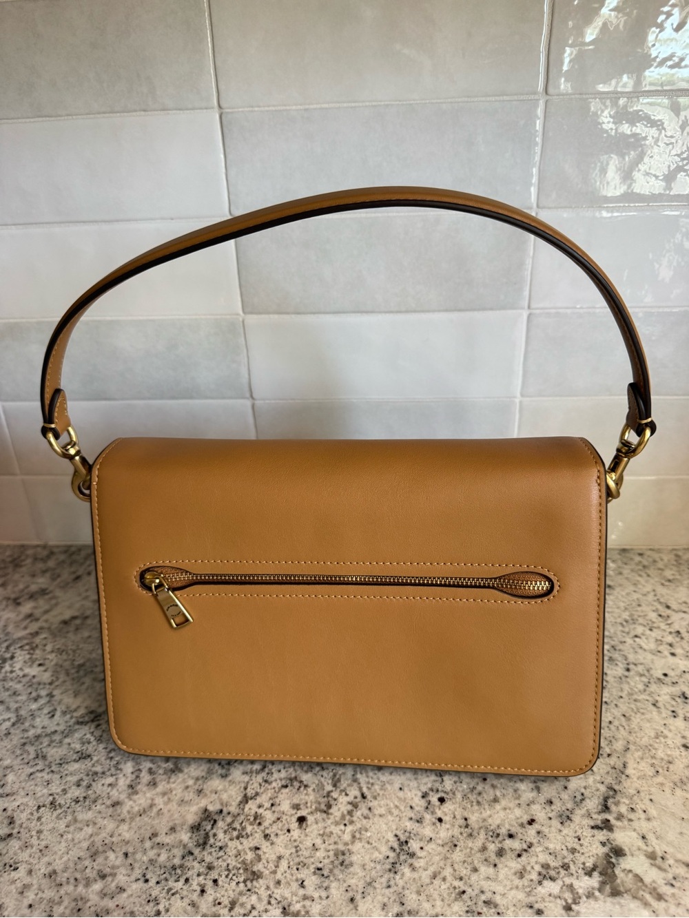 Coach Chain Tabby Bag in Honey Brown - Picture 2 of 8